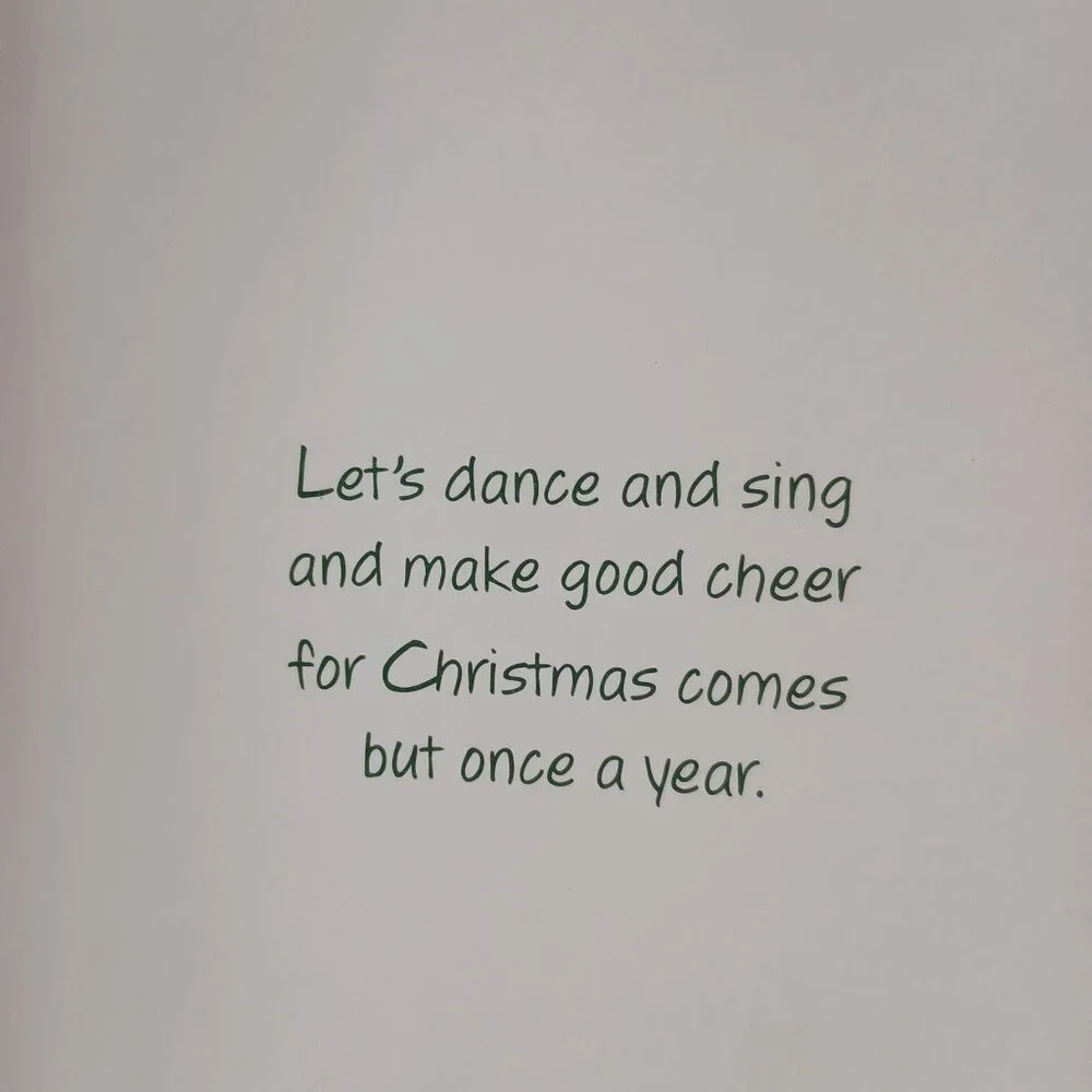 10 unused Christmas cards with envelopes Santa with gifts